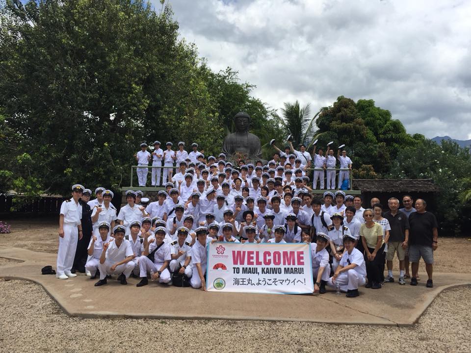 Kaiwo Maru crew at Lahaina Jodo Mission Temple